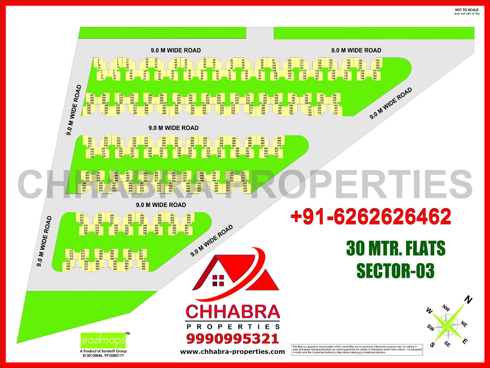 layout plan for 30mtr flats sector 03 hd map