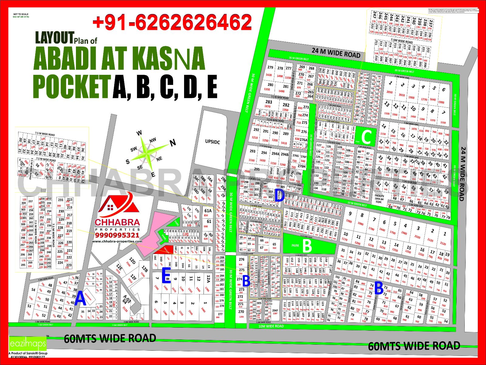 layout plan for abadi at kasna pocket abcde hd map