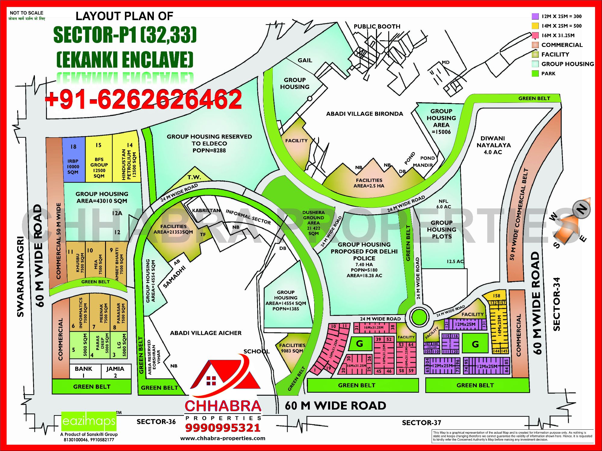 layout plan for sector p13233 ekanki enclave hd map
