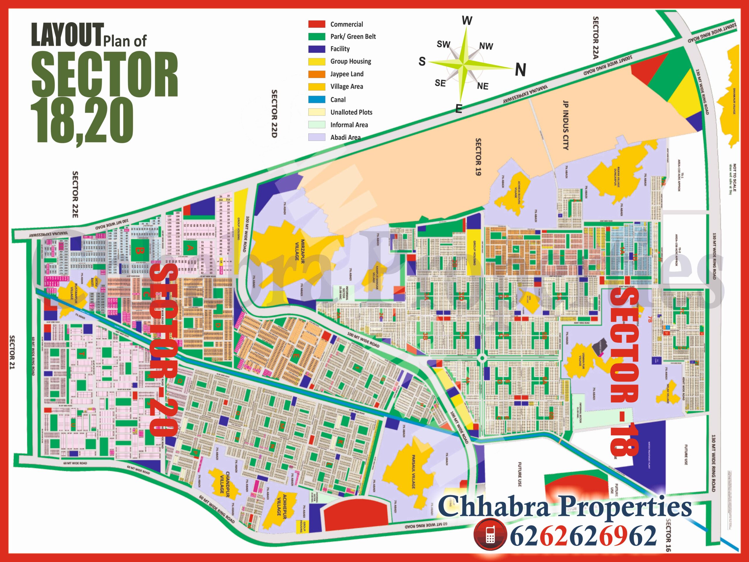 SECTOR 18-20 COMBINED PLAN Yamuna Expressway Maps